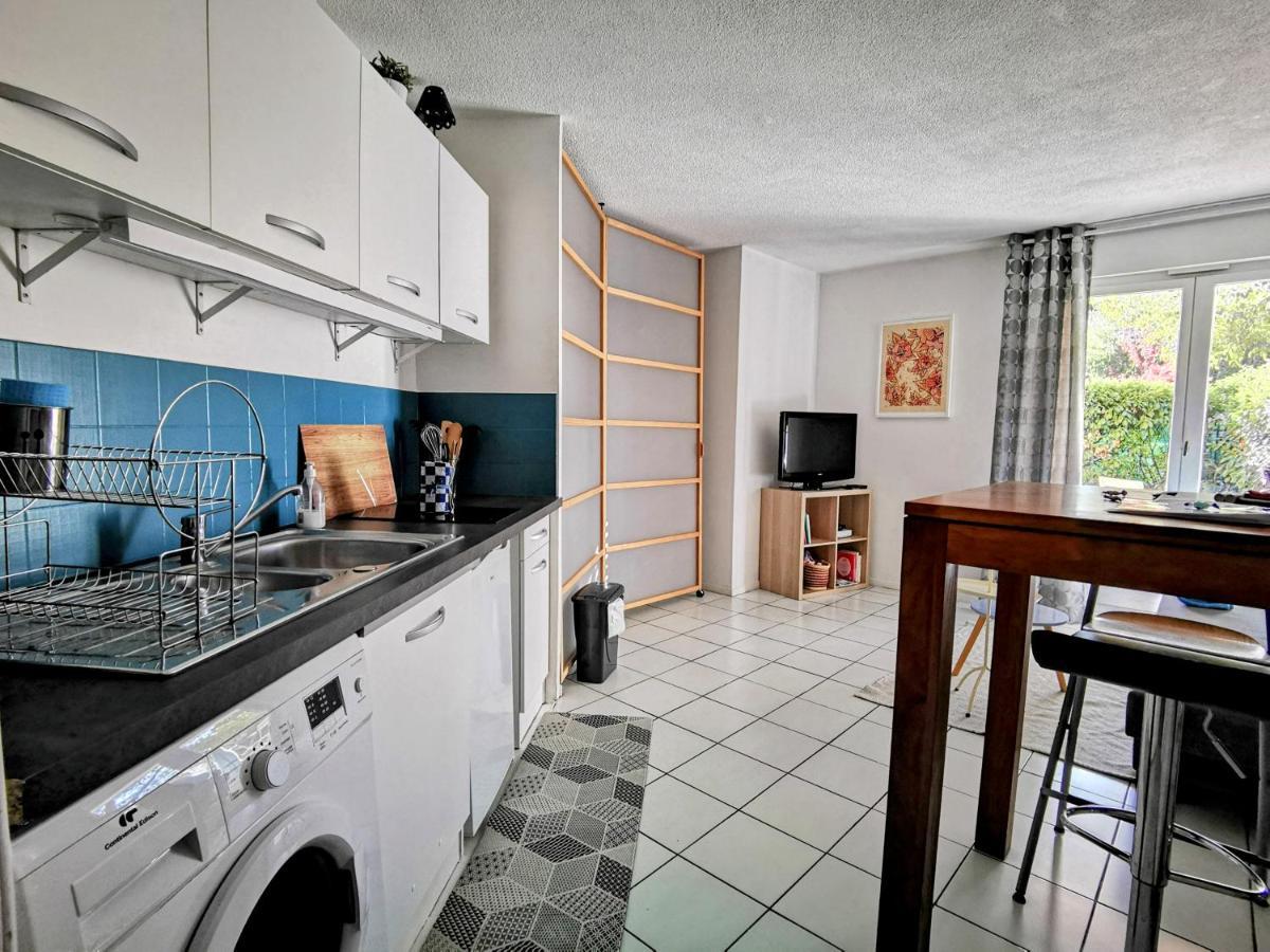 La Bulle Bleue - Parking-Terrasse-Aeoport-Meet Apartment บลานญัก ภายนอก รูปภาพ