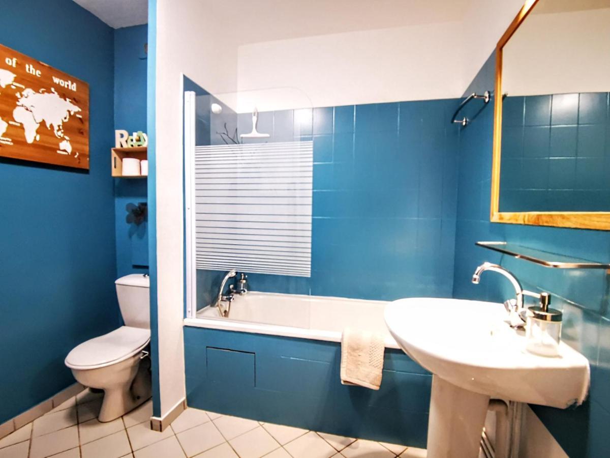 La Bulle Bleue - Parking-Terrasse-Aeoport-Meet Apartment บลานญัก ภายนอก รูปภาพ
